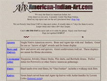 Tablet Screenshot of american-indian-art.com